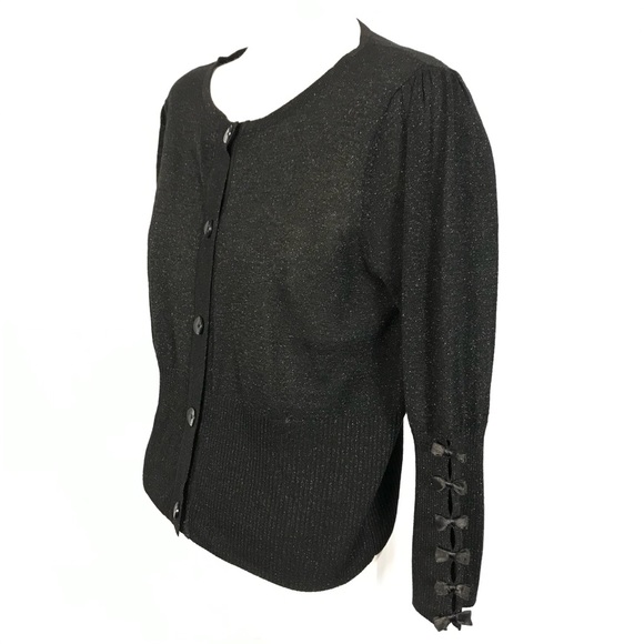 bianca nygard cardigan shimmer Sparkle bows Cuffs - Picture 3 of 10